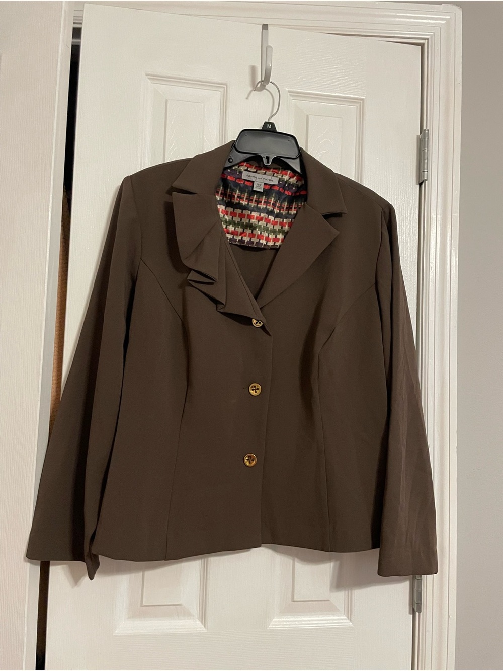 Danny & Nicole Dark Brown Single-Breasted Suit